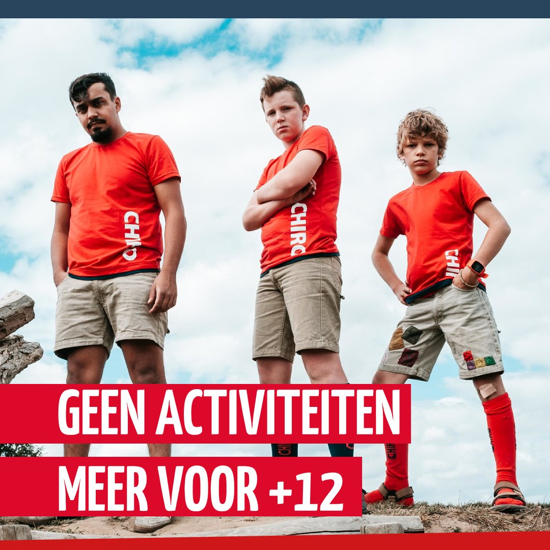 Geen activiteiten meer voor +12